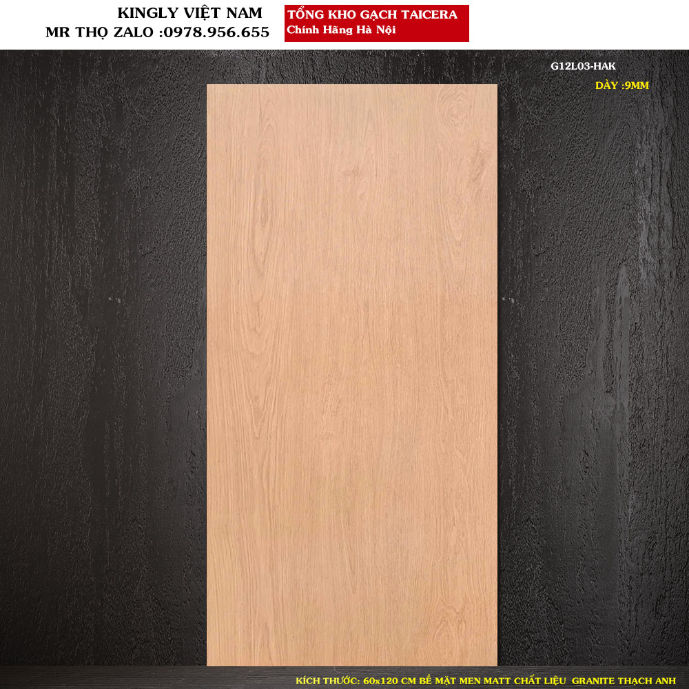 Gạch giả gỗ Taicera 60x120 cm G12L03 Loại 1